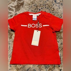 Hugo boss shirt red NWT logo 12m graphic